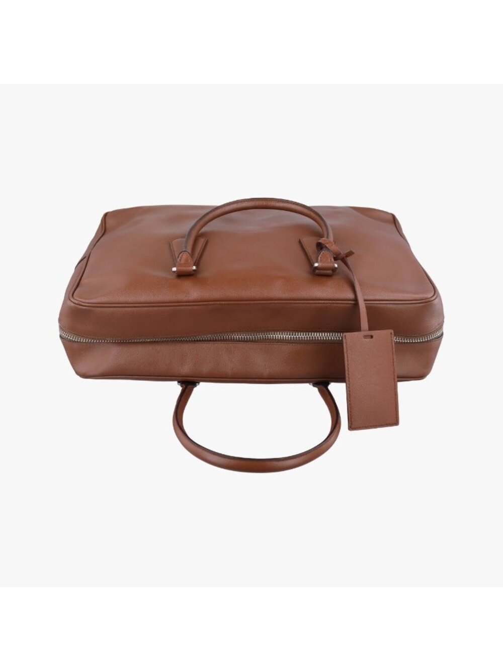 ★SOLD★ Prada Business Briefcase Brown Saffiano Leather - Picture 8 of 15